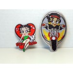 Betty Boop Patch Lot #21 Heart With Pudgy & Biker Designs